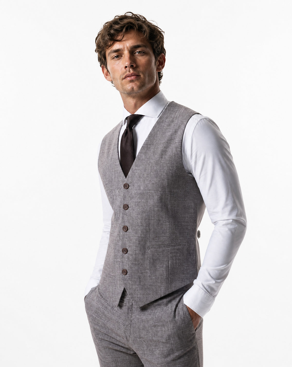 IOS VEST classic - LIGHT BROWN