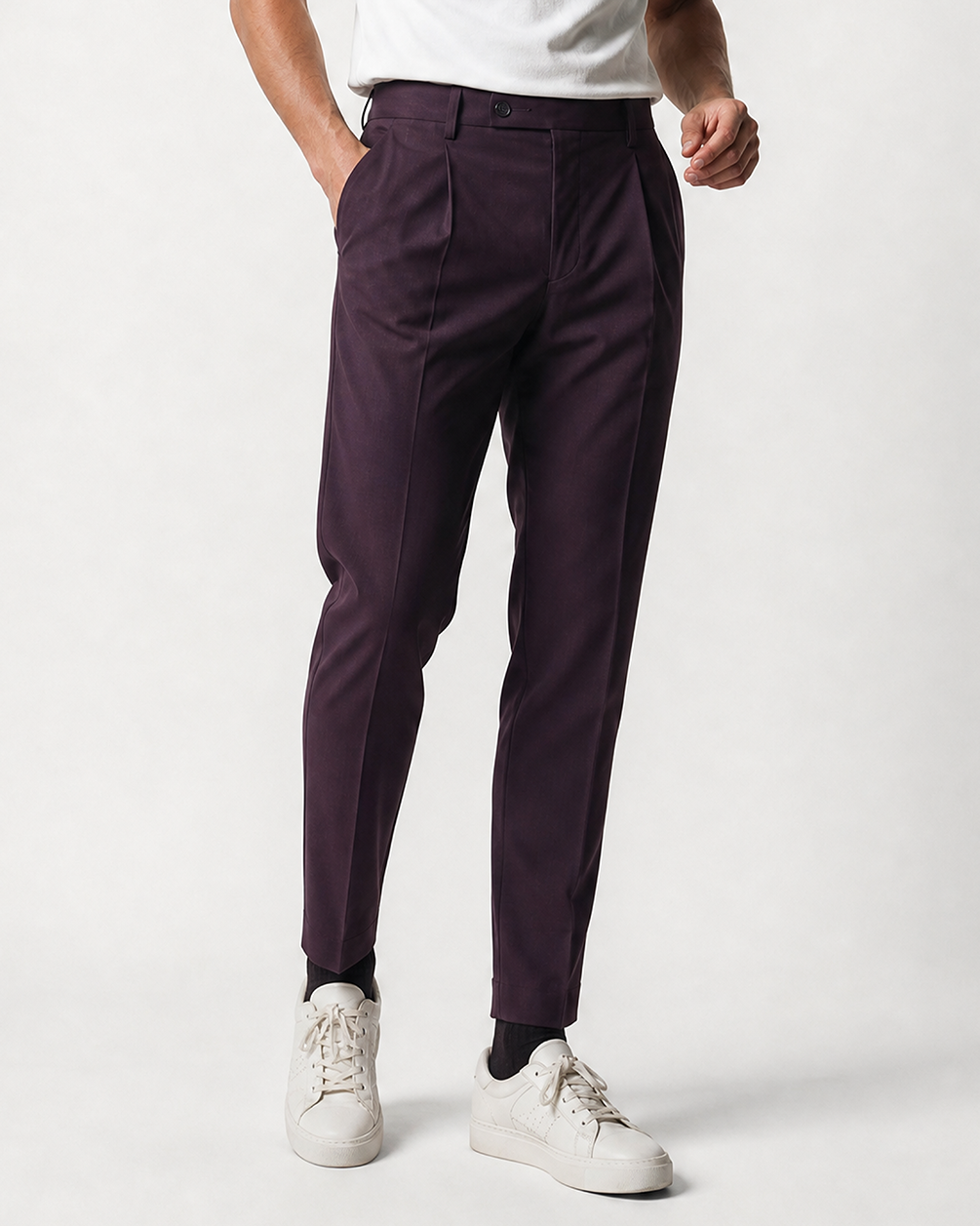 IOS PANTS modern - DARK LILA
