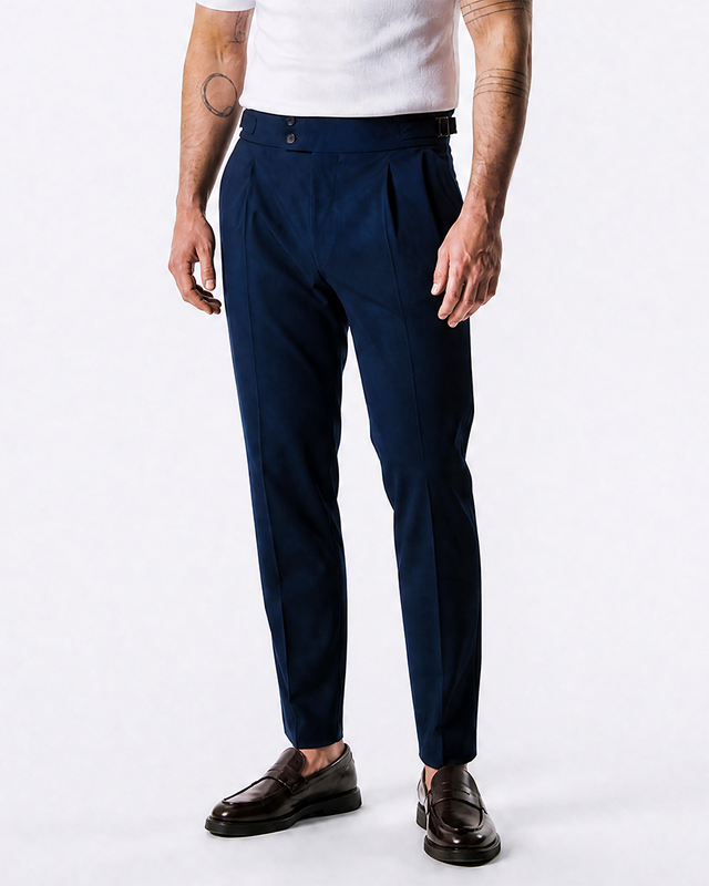 IOS PANTS włoski - GRANATOWY