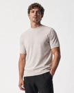 IOS KNITTED T-SHIRT - BEIGE