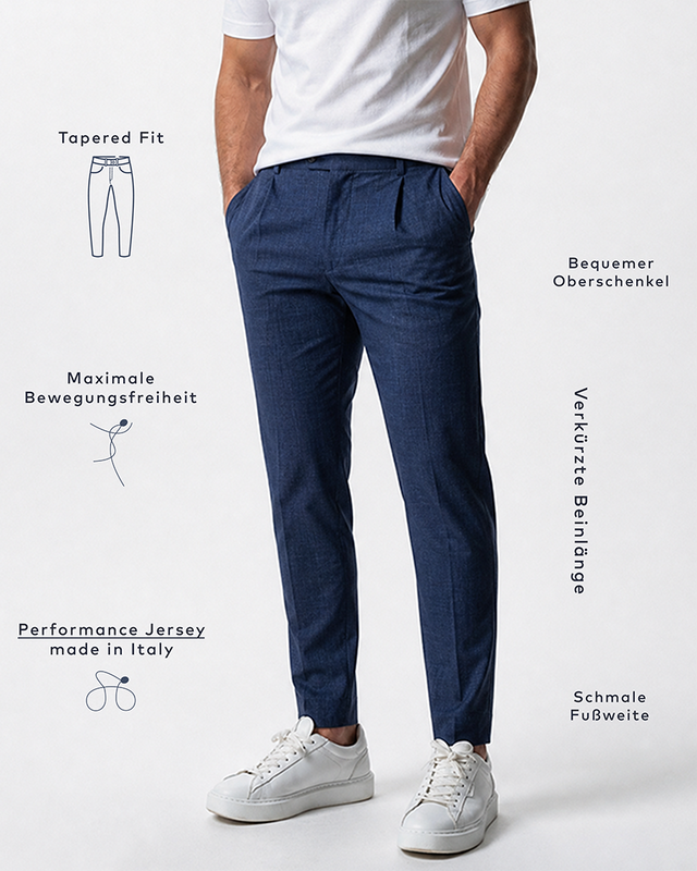 IOS PANTS modern - STEEL BLUE
