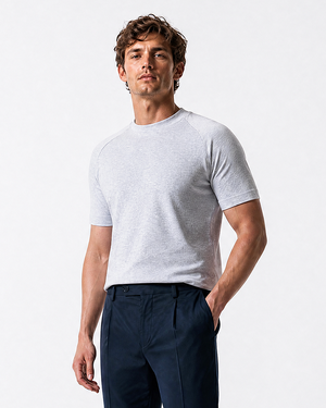 IOS T-SHIRT - LIGHT GREY MELANGE